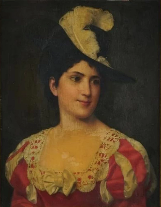 Donna con cappello 1
